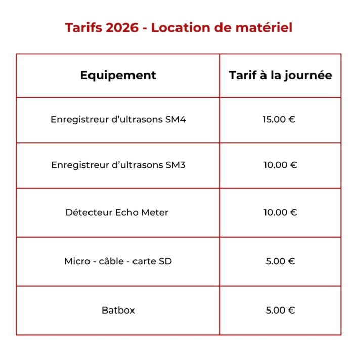 Grille tarifiare Location matériels études Grille Tarifiare Location Matériels études