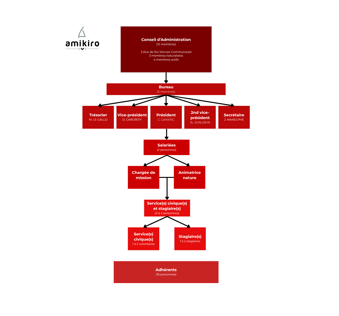 Organigramme AMIKIRO 2025 new version Organigramme Amikiro 2025 New Version